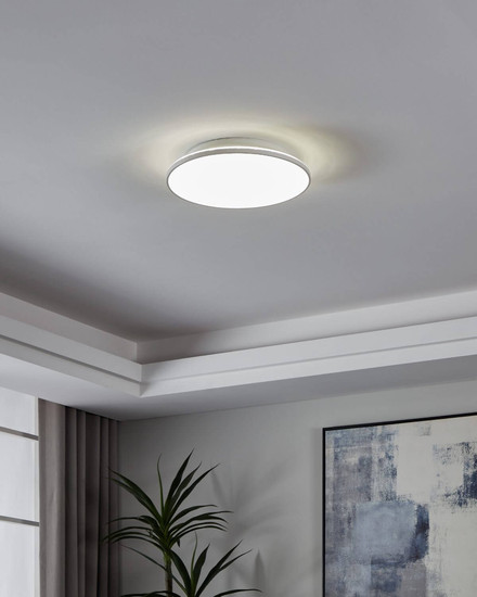 Eglo LED Aufbauleuchte Crespillo 21W neutralweiss 4000K Weiss Ø38cm 99726