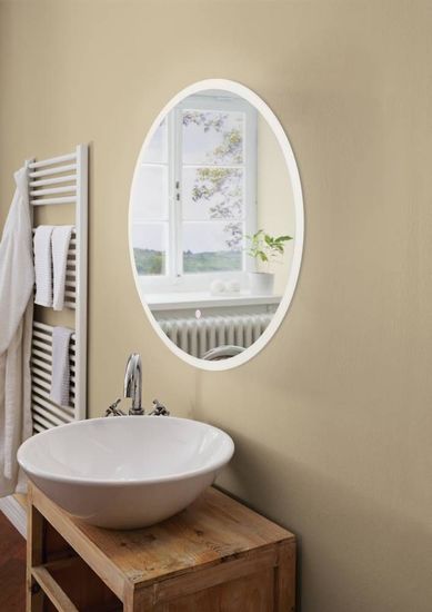 Eglo 99774 BUENAVISTA LED Wand-/Deckenleuchte 15,3W Touchschalter Spiegellampe Ø600mm Silber Neutralweiss IP44