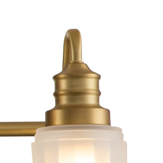 Elstead Swell 3 Bad-Wandleuchte 3-flammig G9 dimmbar IP44 warmweiss 9W Gold