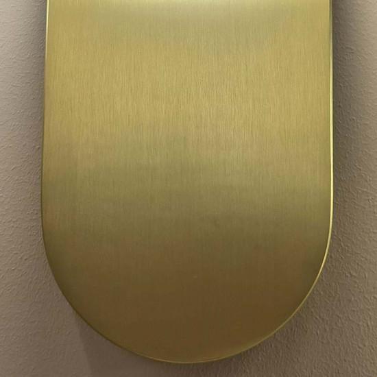 Elstead Ariel Wandleuchte E27 Gold gebürstet Stahl Opalglas 32cm