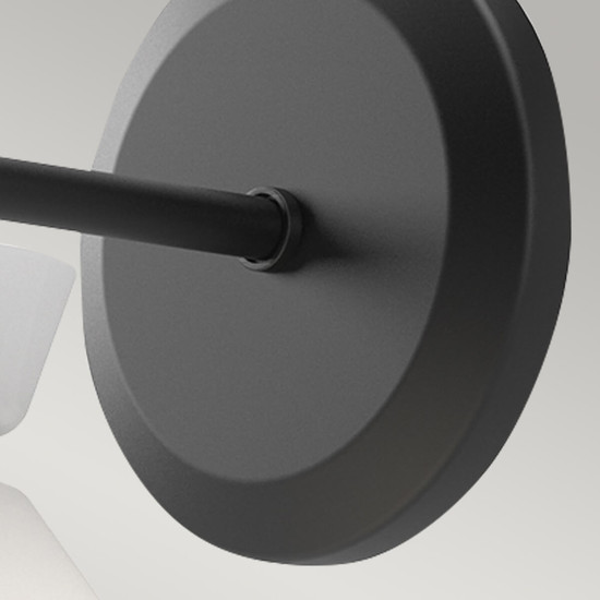 Elstead Halston Wandleuchte E14 Mattes Schwarz Opal