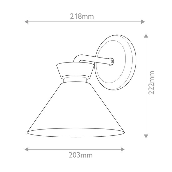 Elstead Halston Wandleuchte E14 Mattes Schwarz Opal