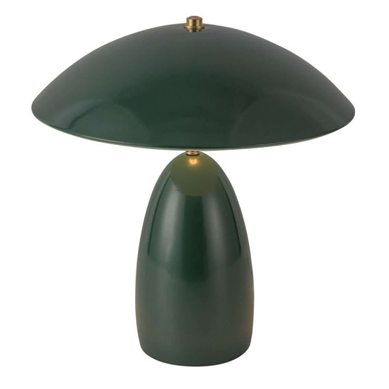 Elstead Poppy LED Tischleuchte dimmbar warmweiss 8W Tannengrün Alu Stahl 35cm