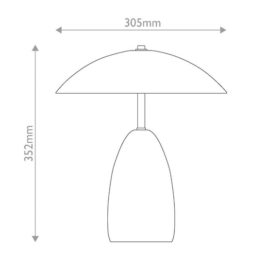 Elstead Poppy LED Tischleuchte dimmbar warmweiss 8W Tannengrün Alu Stahl 35cm