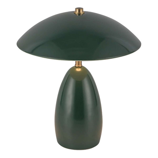 Elstead Poppy LED Akku-Tischleuchte dimmbar warmweiss 3W Tannengrün Alu Stahl 27cm