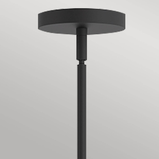 Elstead Remyck Pendelleuchte E27 3-fach Mattes Schwarz Mattschwarz