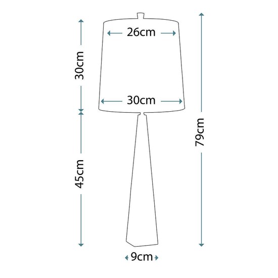 Elstead Ascent Tischleuchte E27 Poliertes Nickel Dunkelgrau
