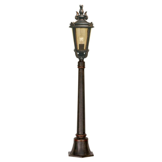 Elstead Baltimore Außen-Stehleuchte E27 117cm Verwitterte Bronze IP44