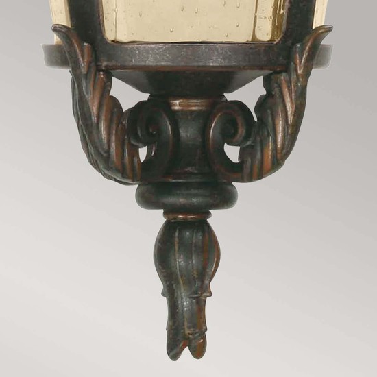 Elstead Baltimore Außen-Hängeleuchte E27 58cm Verwitterte Bronze