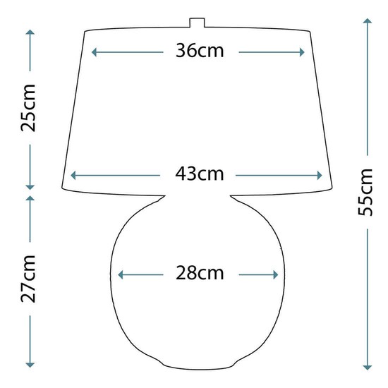 Elstead Caesar Tischleuchte E27 Silber Silber, Made in UK