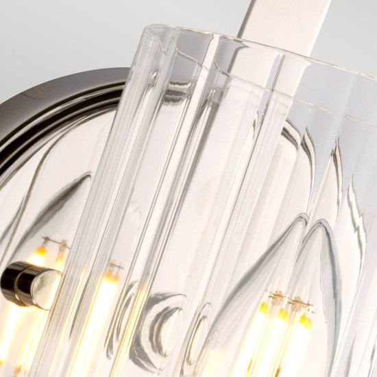 Elstead Cassie Wandleuchte E14 Poliert Vernickelt