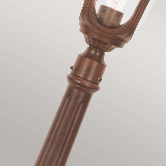 Elstead Chicago Außen-Stehleuchte E27 115cm Rostige Bronze Patina IP44