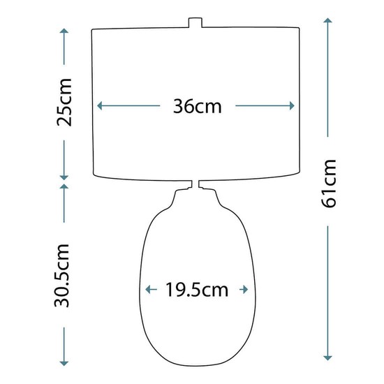 Elstead Chelsfield Tischleuchte E27 Blassgrün und weiß Weiß, Made in UK