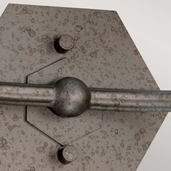 Elstead Crown Wandleuchte E14 2-fach Eisernes Tor-Farbe