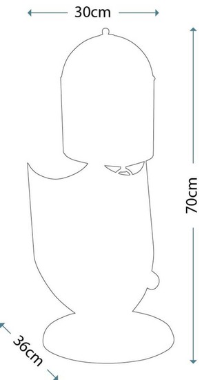 Elstead Crusader LED Tischleuchte GX53 Brünierte Bronze, Made in UK