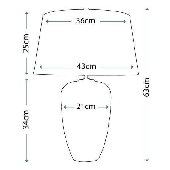 Elstead Demeter Tischleuchte E27 Grün und braun glasiert Braun, Made in UK
