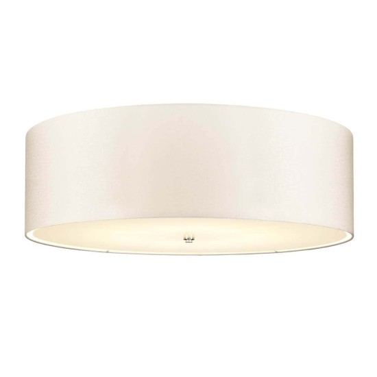 Elstead Fletcher Deckenleuchte E27 7-fach 29cm Poliertes Chrom Elfenbein