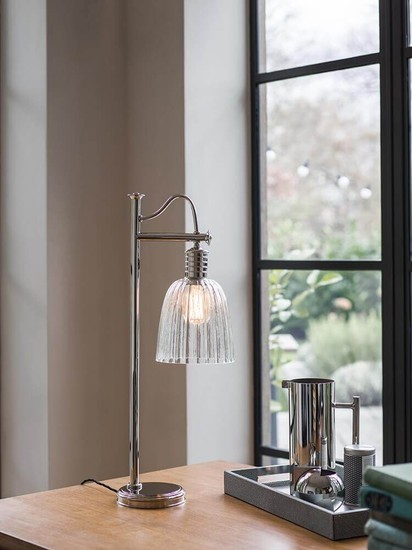 Elstead Douille Tischleuchte E27 Poliertes Nickel