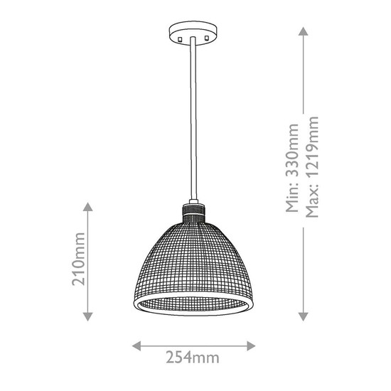 Elstead Hampstead Pendel- und Deckenleuchte E27 Naturmessing lackiert Stahl Rauchglas Ø25cm Made in UK
