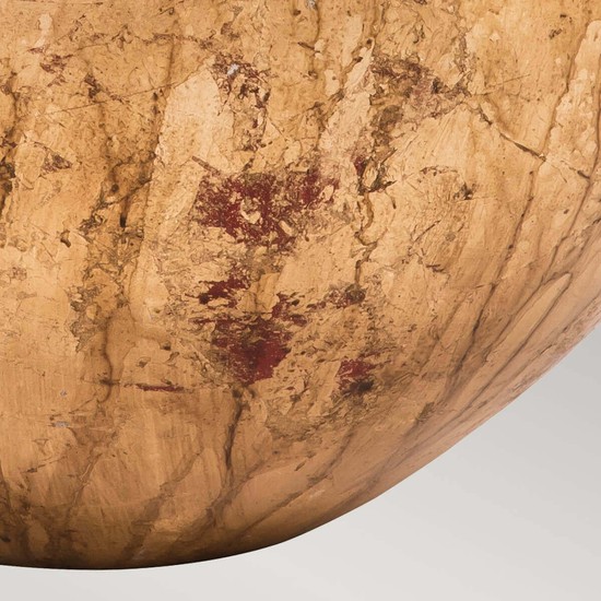 Elstead Heather Bowl Abdeckung Blattgold, Umber-Glasur