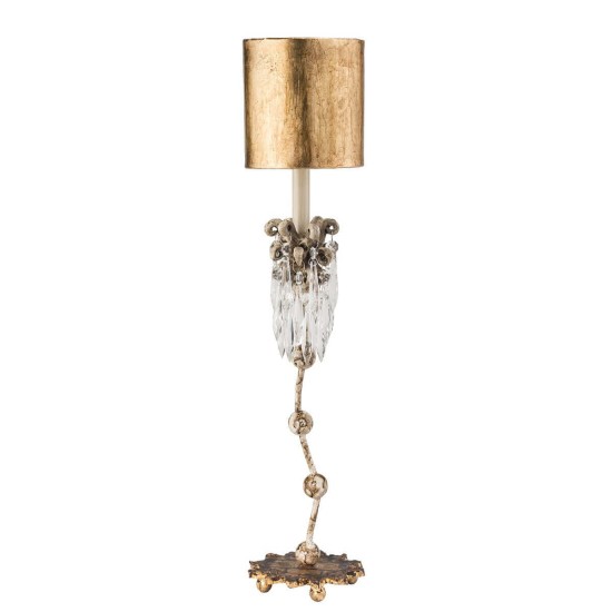 Elstead Venetian Tischleuchte E14 Beige Patina und Gold