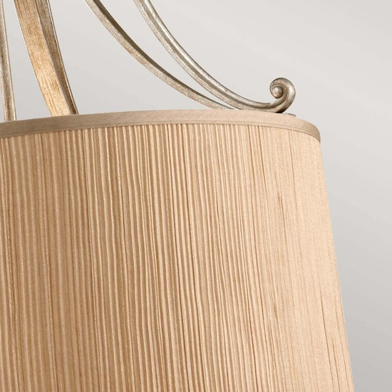 Elstead Abbey Hängeleuchte E27 3-fach Silber Sand