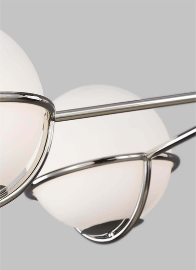 Elstead Apollo LED Kronleuchter G9 5-fach Poliertes Nickel