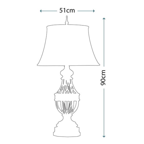 Elstead Augustine Tischleuchte E27 Antikes Braun