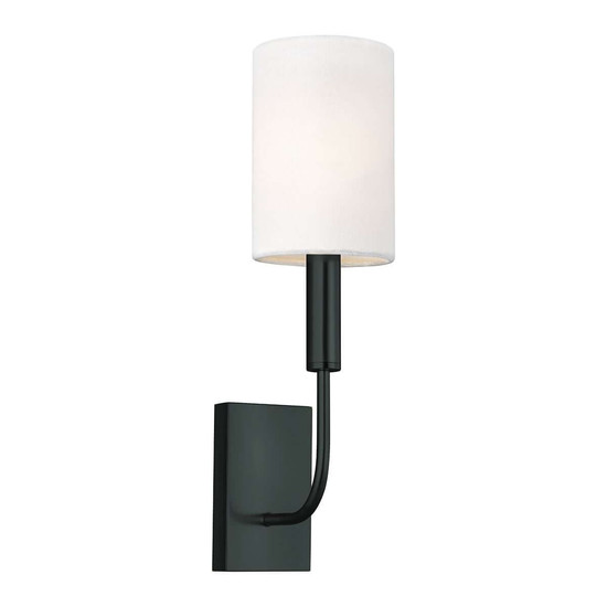 Elstead Brianna Wandleuchte E14 Schwarz Stahl 36cm