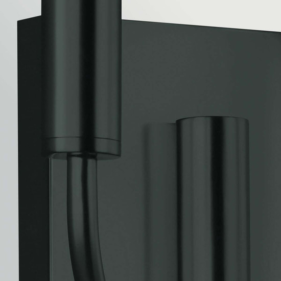 Elstead Brianna Wandleuchte 2-flammig E14 Schwarz Stahl 36cm