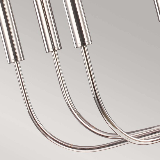 Elstead Brianna Kronleuchter E14 9-fach Poliertes Nickel