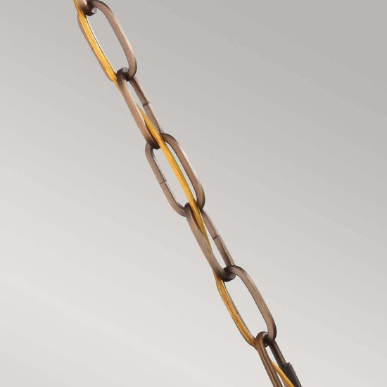 Elstead Cadence Hängeleuchte E27 Dunkles antikes Messing, mattschwarz