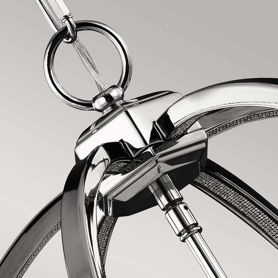 Elstead Corinne Hängeleuchte E14 3-fach 53cm Poliertes Nickel