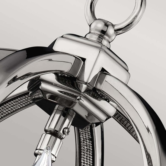 Elstead Corinne Hängeleuchte E14 3-fach 36cm Poliertes Nickel