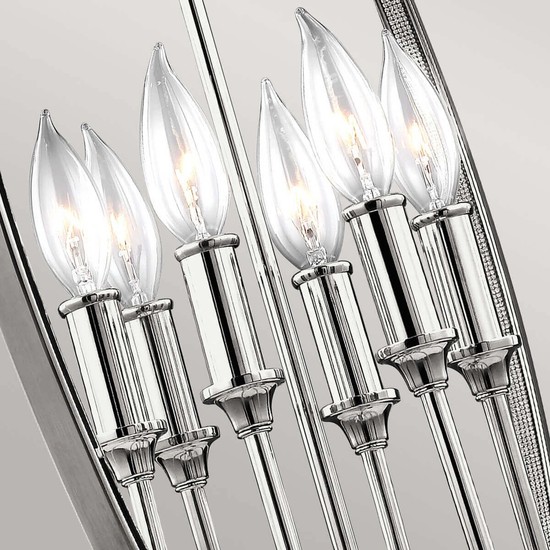 Elstead Corinne Hängeleuchte E14 6-fach Poliertes Nickel