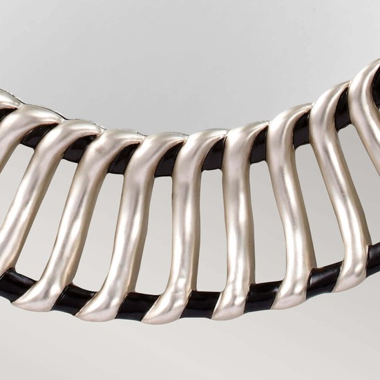 Elstead Cosmo Spiegel Schwarz-Silber