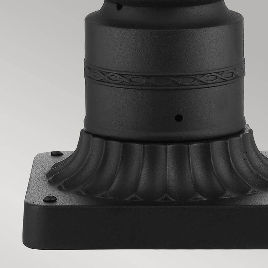 Elstead English Bridle Außen-Stehleuchte E14 3-fach 55cm Schwarz IP44