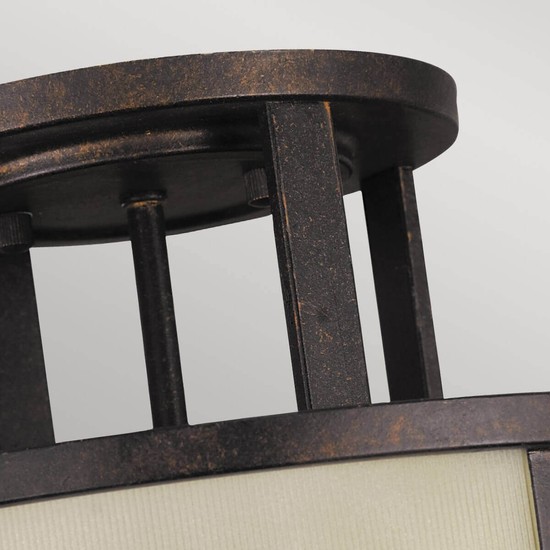 Elstead Fusion Deckenleuchte E27 3-fach 23cm Grecian Bronze