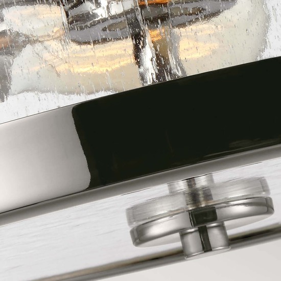 Elstead Harrow Deckenleuchte E27 2-fach 26cm Poliertes Nickel