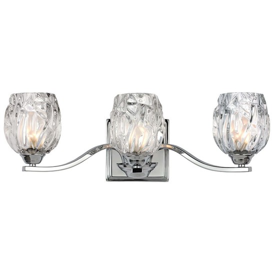 Elstead Kalli LED Wandleuchte G9 3-fach Poliertes Chrom IP44