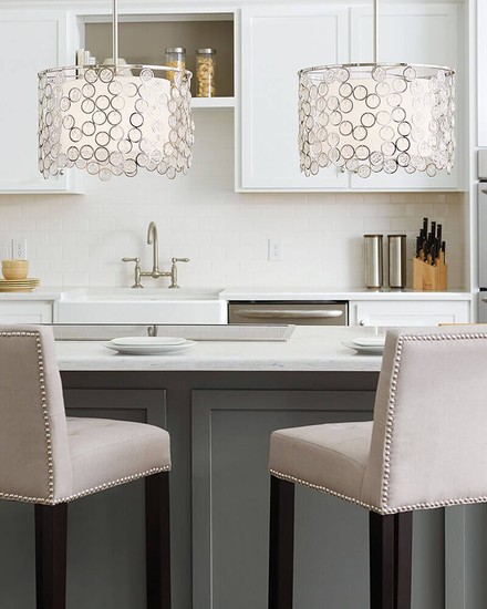 Elstead Lexi Hängeleuchte E27 3-fach Poliertes Nickel