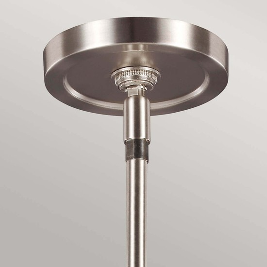 Elstead Prospect Park Kronleuchter E27 3-fach Satin Nickel, Chrom