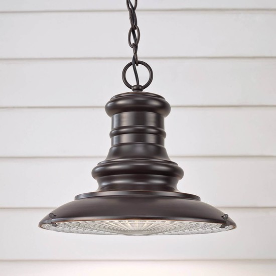 Elstead Redding Station Außen-Hängeleuchte E27 Restaurierungs-Bronze