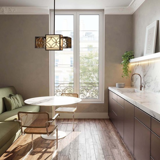 Elstead Remy Kronleuchter E27 Heritage Bronze, parisserie Gold