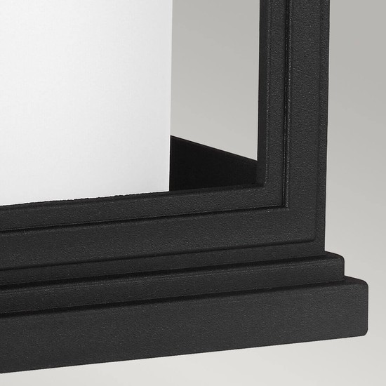 Elstead Roscoe Außen-Wandleuchte E27 34cm Strukturiertes Schwarz IP44 Anti-Meerwasser