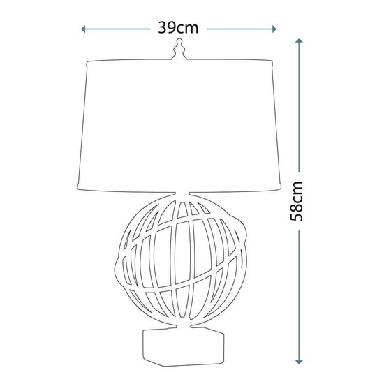 Elstead Spencer Tischleuchte E27 Florenz Gold