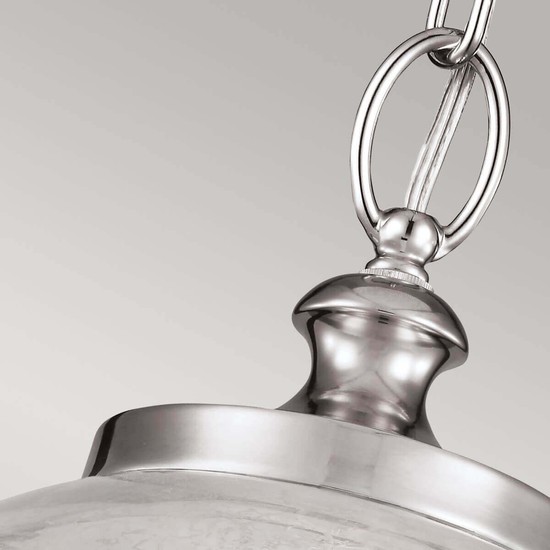 Elstead Tabby Hängeleuchte E27 Gebürsteter Stahl