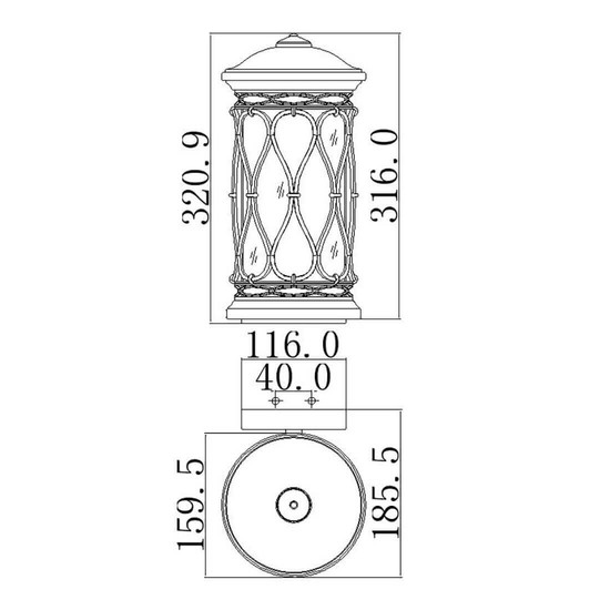 Elstead Wellfleet AußenWandleuchte E27 IP44 FEWELLFLEETS