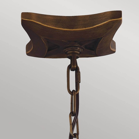 Elstead Yarmouth Hängeleuchte E14 6-fach Gemaltes Altmessing