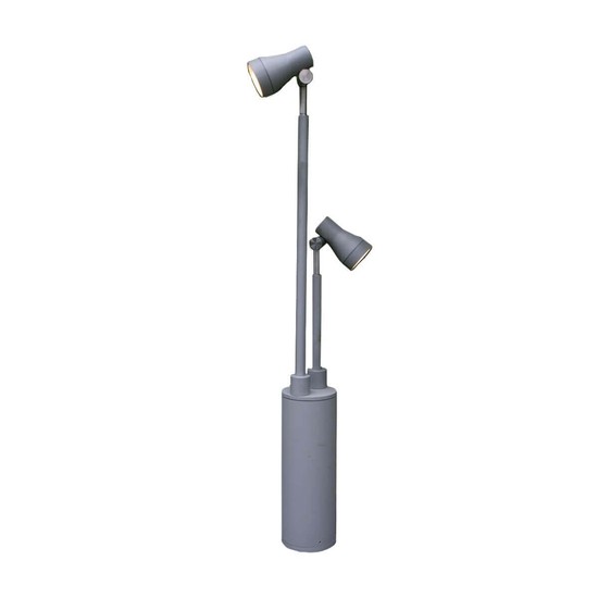 Elstead Beta LED Außen-Stehleuchten 6-fach Mattes Silber IP54
